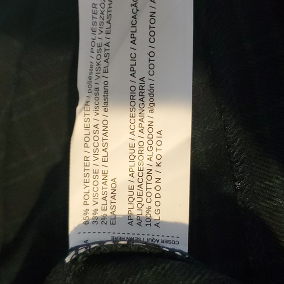 MNG women’s Navy/Green plaid mini Dress with White Collar Size XXS like new - Picture 6 of 8